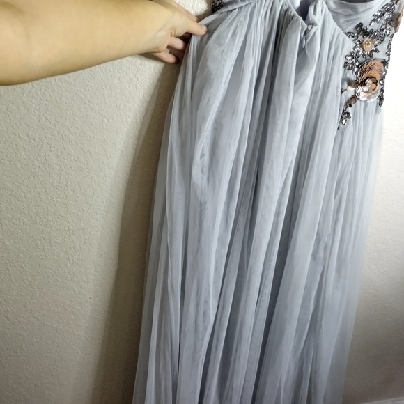 BHLDN Gray Embellished Gown - Picture 9 of 11
